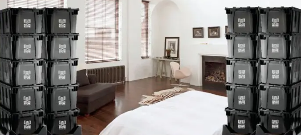 image of a room full of tote boxes